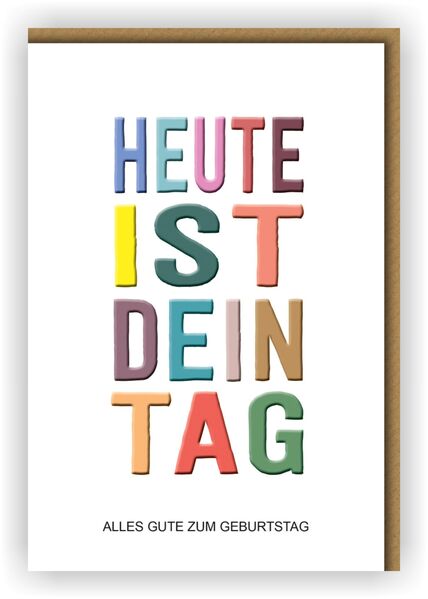 Bill. Geb. Schrift bunt