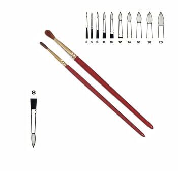 Haarpinsel einfach rot Haarpinsel einfach rot