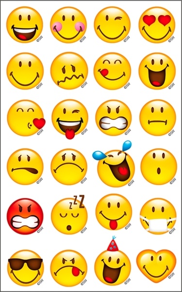 Schmucketiketten Emoji