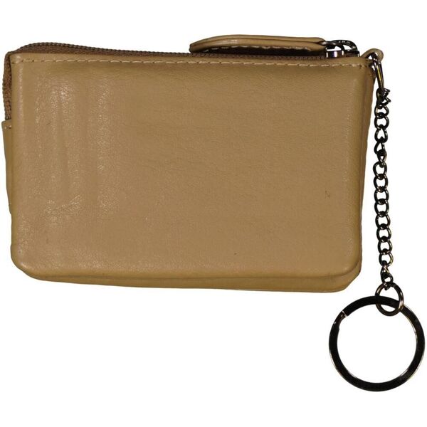 Schlüsseltasche Leder taupe