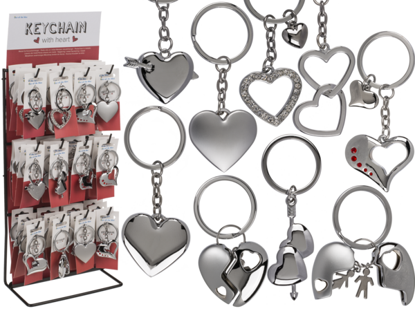 Schlüsselanhänger Metall Herz