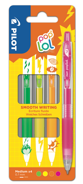 Pilot Gelschreiber Neon 4er