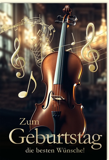 Bill. Geburtstag Geige Bill. Geburtstag Geige