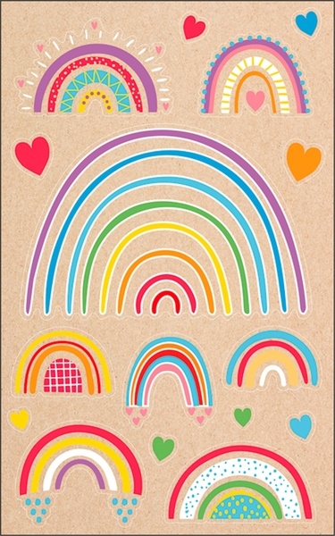 Schmucketiketten Regenbogen