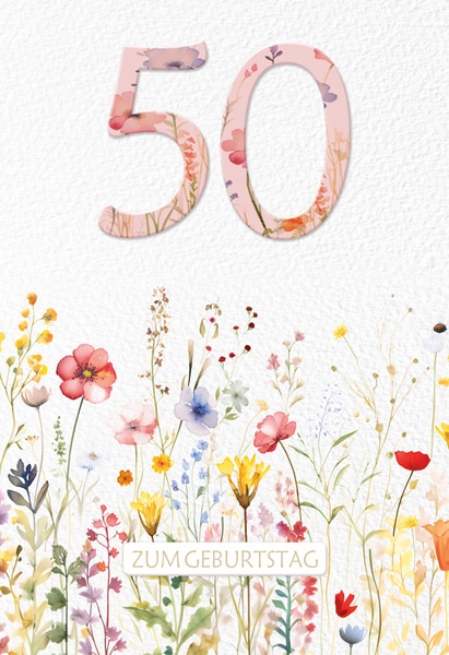 Bill. Fixzahl Blumen 50