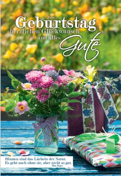 Bill. Geburtstag Blumen
