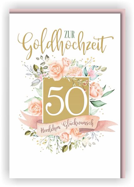 Bill. Gold Hochzeit Blumen