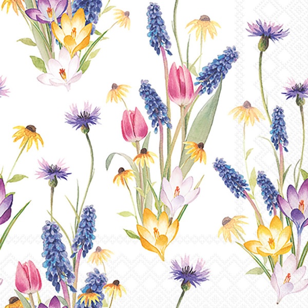 Servietten 25/25 Frühl.blumen