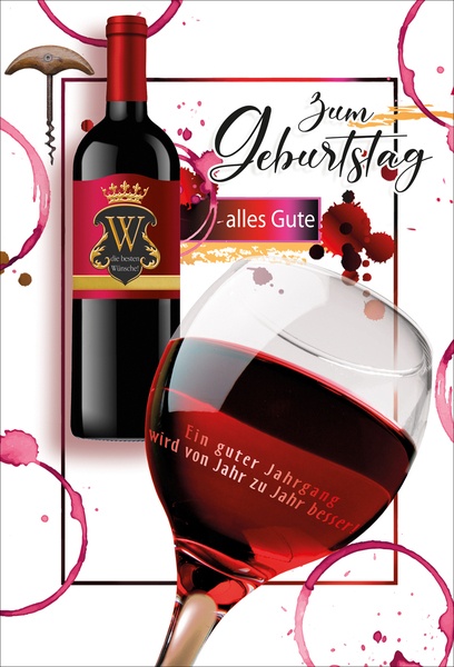 Bill. Geburtstag Rotwein