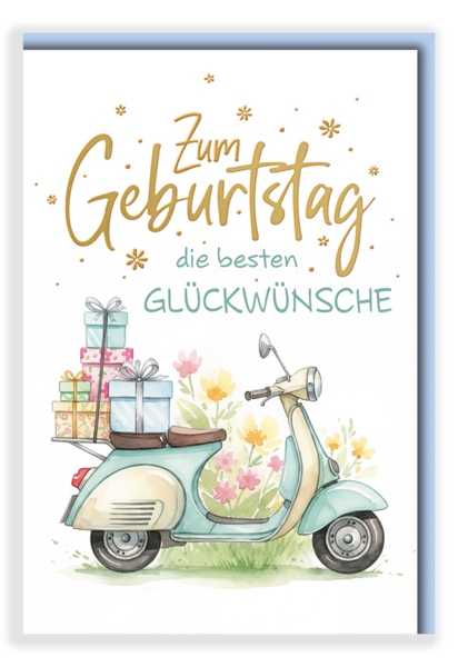 Bill. Geburtstag Vespa