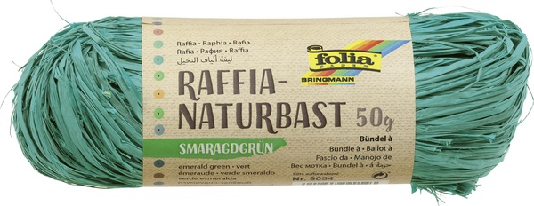 Naturbast 50 gr. s-grün
