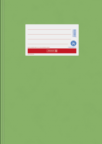 Papier Heftschoner A4 grün