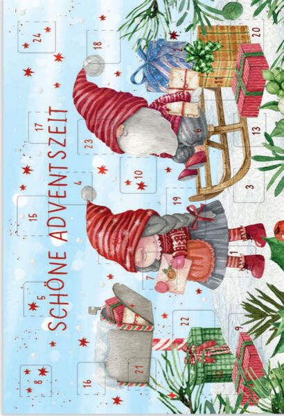 Adventkalender-Bill. Met.folie
