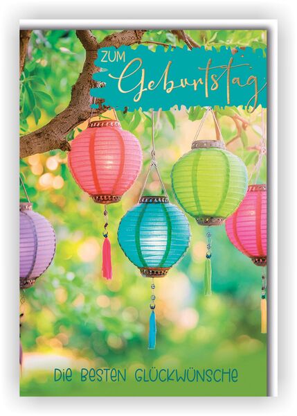 Bill. Geburtstag Lampions
