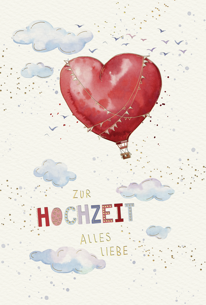 Bill. Vermählung Herzballon