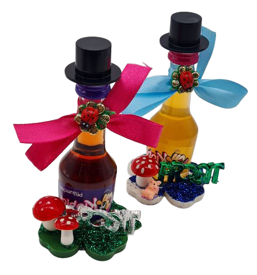 Schnaps (Klopfer) 10cm + Deko