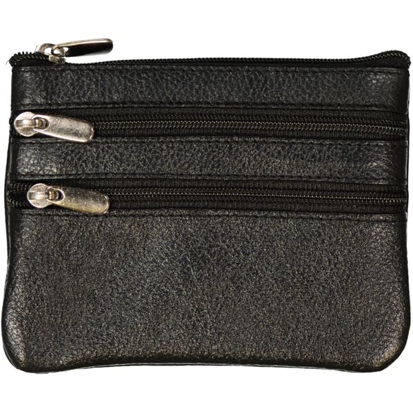 Schlüsseltasche Leder schwarz