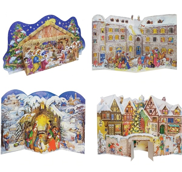 Adventkalender groß 3D 26x35