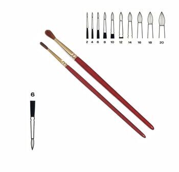 Haarpinsel einfach rot Haarpinsel einfach rot