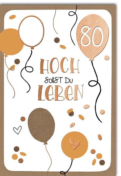 Bill. Fixzahl Ballons 80