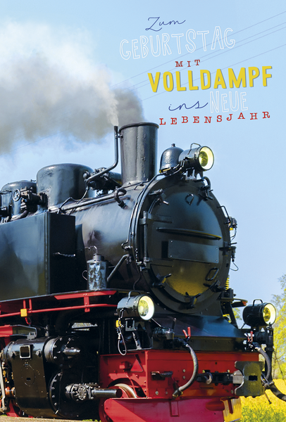 Bill. Geburtstag Lokomotive