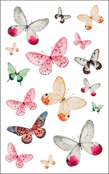 Schmucketiketten Schmetterling