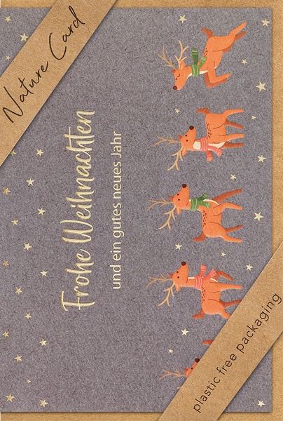 Whn. Nature Cards Hirsche quer