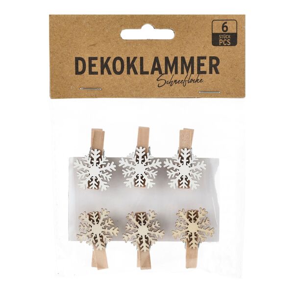 Dekoklammer Schneeflocke Dekoklammer Schneeflocke