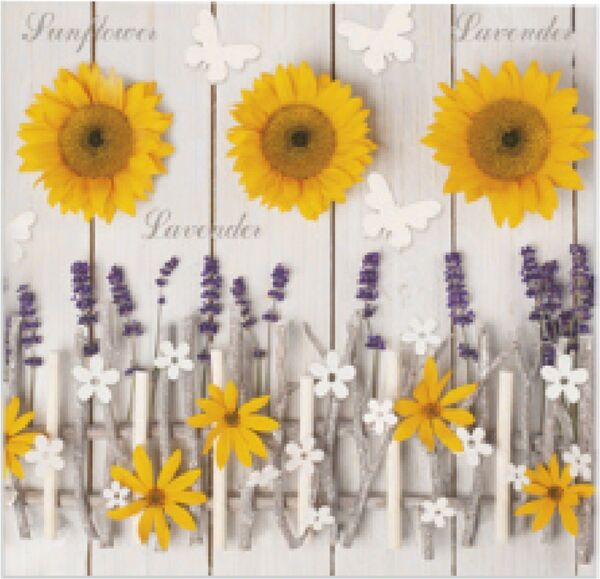 Servietten 33/33 Sonnenblumen