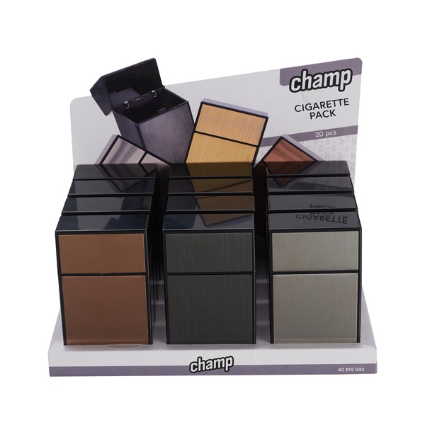 Zigaretten Box Brushed Metal