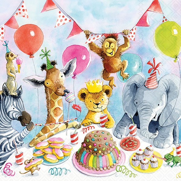 Servietten 33/33 Party Animals