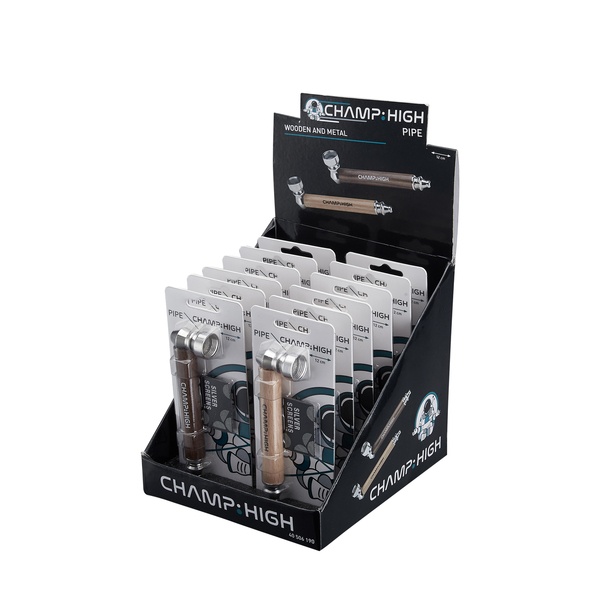 Champ Metall/Holz-Pfeife 12 cm