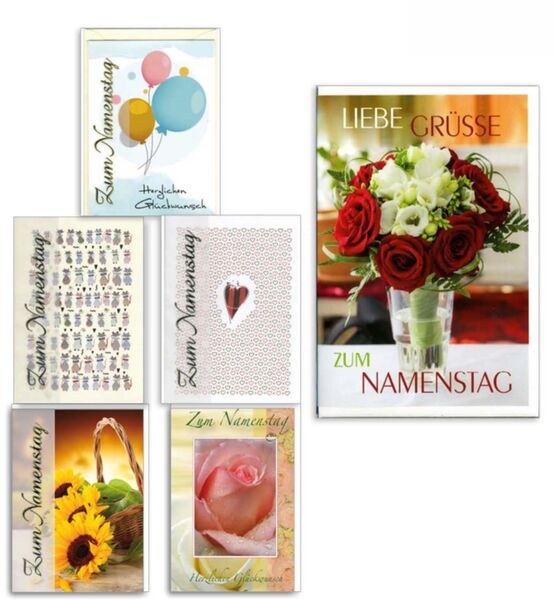 Bill. Namenstag, 6 Motive sort