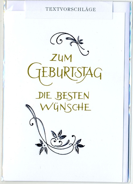Bill. Geb. Schrift+Textvorsch.
