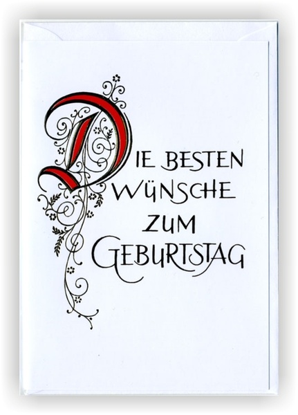 Bill. Geburtstag Schrift
