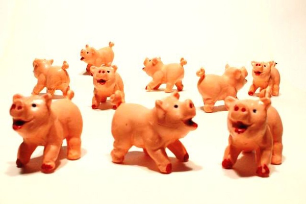 Gummischw. groß stehend 3,5cm