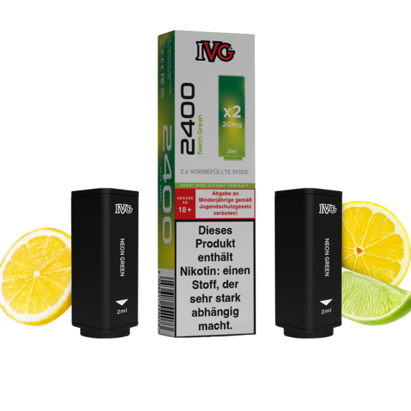 IVG 2400 Pods 2er Neon Green