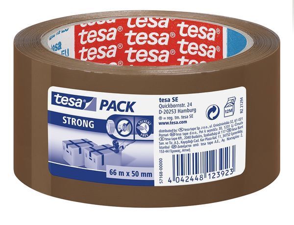Tesa Packband 50/66M braun