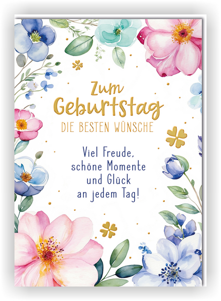 Riesen Bill. Geb. A4  Blumen