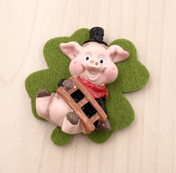 Schweinchen mit Leiter