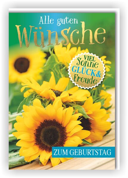 Bill. Geburtstag Sonnenblumen