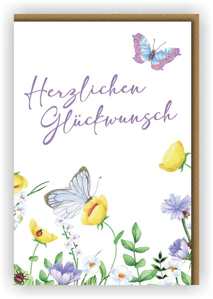 Bill. Glückwunsch Blumen Bill. Glückwunsch Blumen