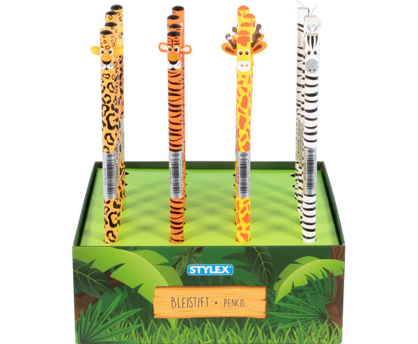 Bleistift HB Dschungeltiere
