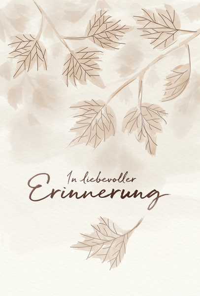 Bill. Trauer Blätter