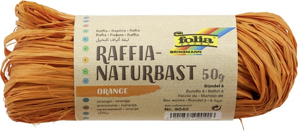Naturbast 50 gr. orange