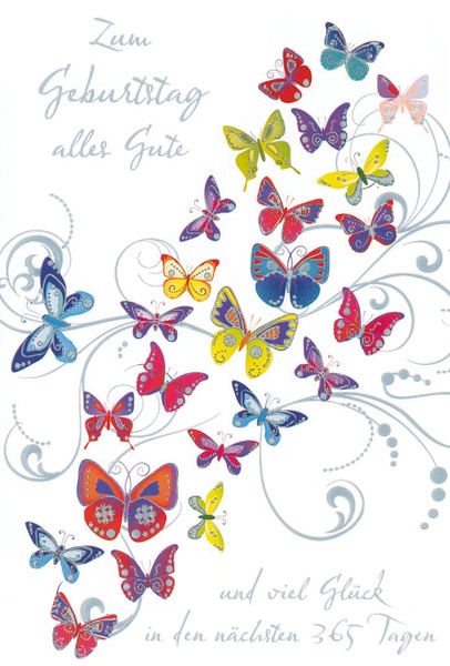 Bill. Geburtstag Schmetterling