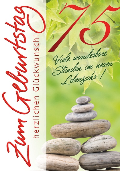 Bill. Fixzahl mit Spruch 