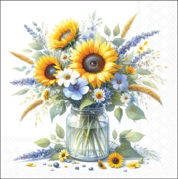 Servietten 33/33 Sonnenblumen