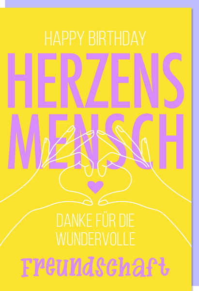 Bill. Geb. Herzensmensch Bill. Geb. Herzensmensch