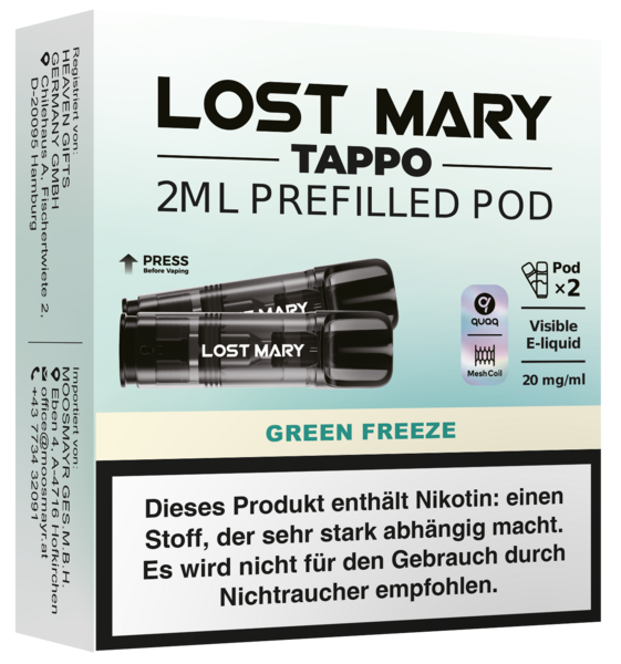 LM Tappo Pods 2er Green Freeze